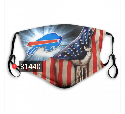 NFL 2020 Buffalo Bills 146 Dust mask with filter->nfl dust mask->Sports Accessory